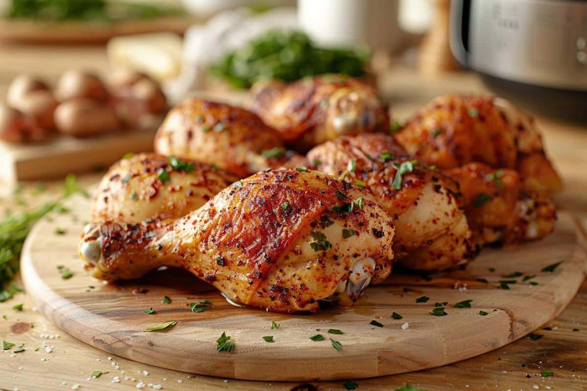 Recette airfryer quartiers de cuisses de poulet croustillantes et savoureuses faciles à préparer
