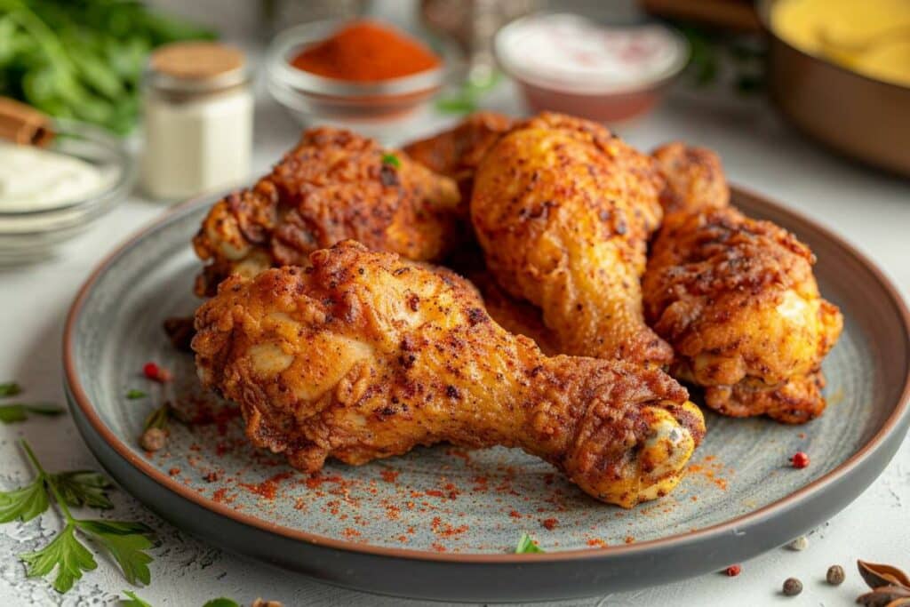 Recette airfryer poulet frit de KFC : dégustez un poulet croustillant et savoureux comme au fast-food