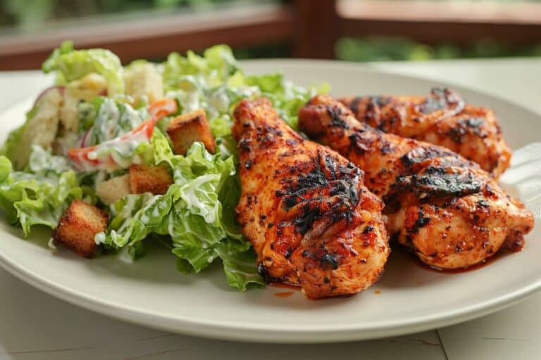 Recette airfryer : poitrines de poulet peri peri avec salade césar
