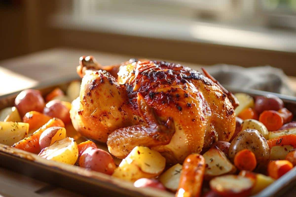 Recette savoureuse de poulet rôti au Airfryer : croustillant et moelleux