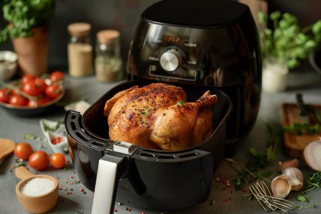 Recette airfryer poulet rôti : la méthode inratable pour un poulet doré et savoureux
