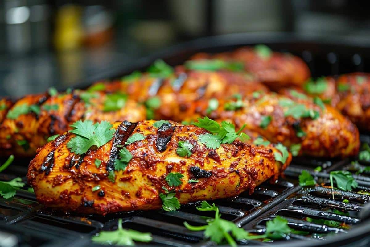 Recette airfryer poitrine de poulet tandoori : savoureuse et rapide à préparer