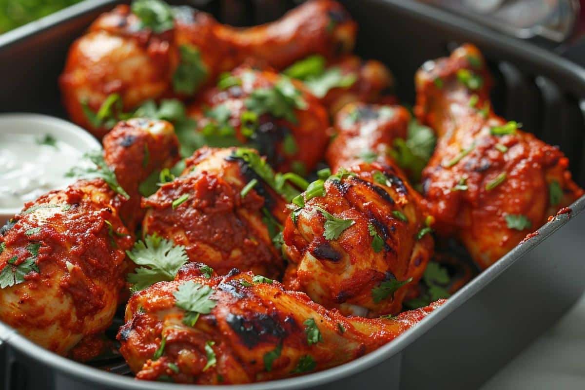 Recette airfryer poulet tandoori : délicieux poulet indien croustillant et sain