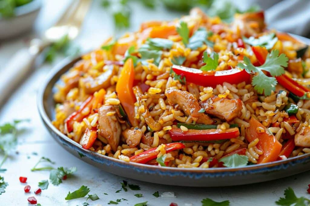 Riz frit au Airfryer : recette facile et croustillante pour des repas rapides