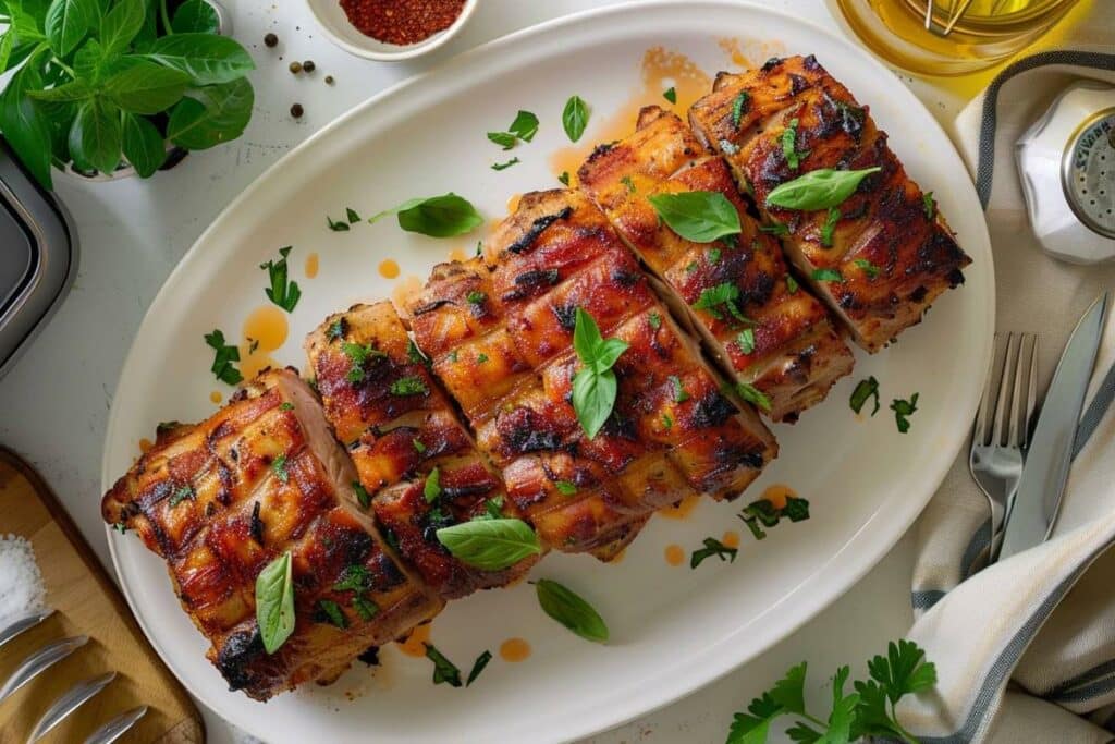 Recette airfryer roulade de porc : préparez un plat savoureux et croustillant avec votre friteuse à air