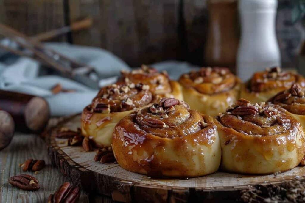 Recette airfryer : rouleaux à la cannelle et noix de pécan moelleux et savoureux