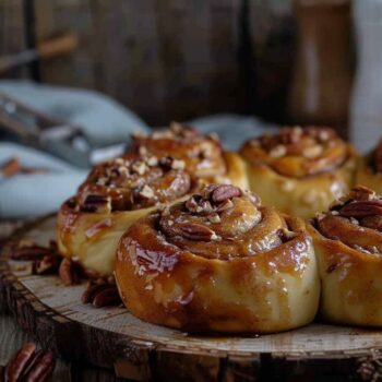 Recette airfryer : rouleaux à la cannelle et noix de pécan moelleux et savoureux