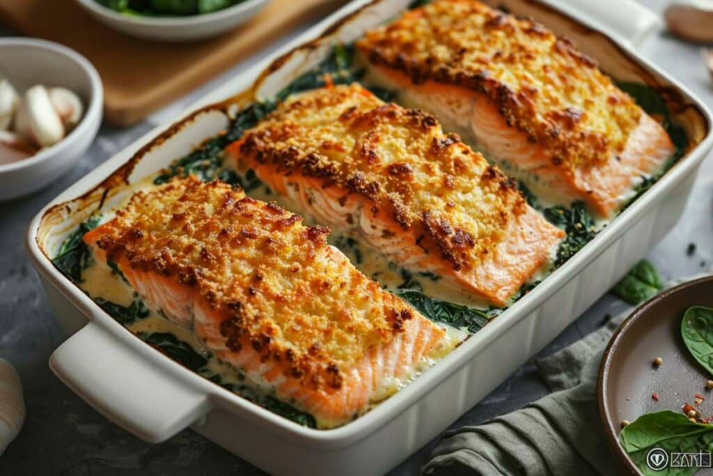 Recette airfryer casserole de saumon aux épinards : un plat sain et savoureux à essayer