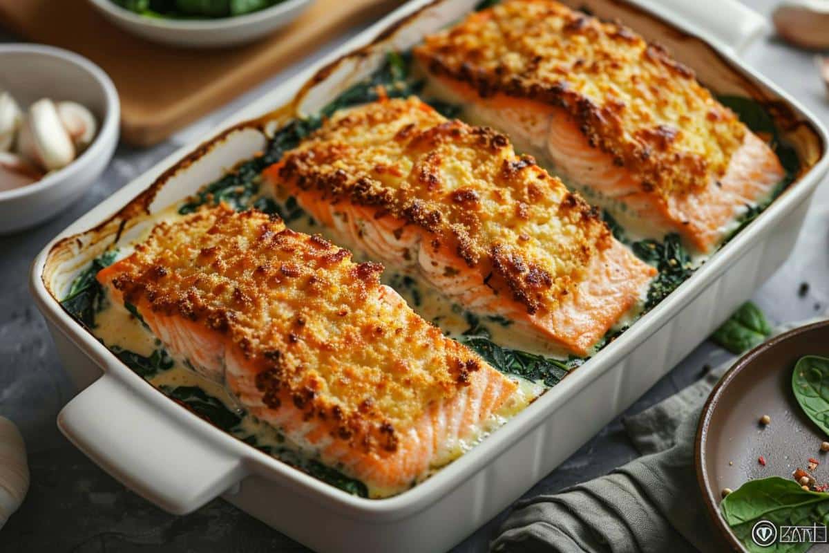 Recette airfryer casserole de saumon aux épinards : un plat sain et savoureux à essayer