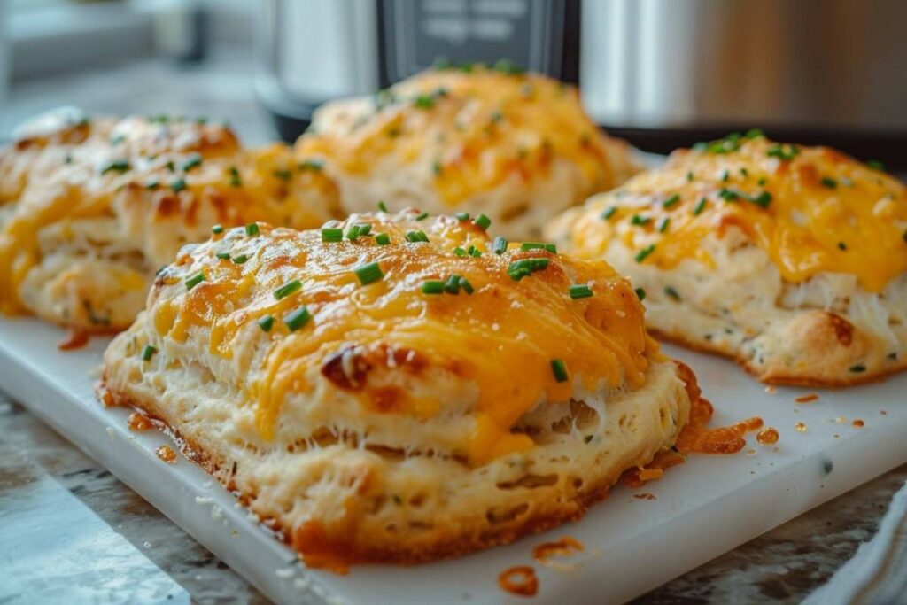 Recette airfryer scones au fromage et à la ciboulette : facile et rapide à préparer