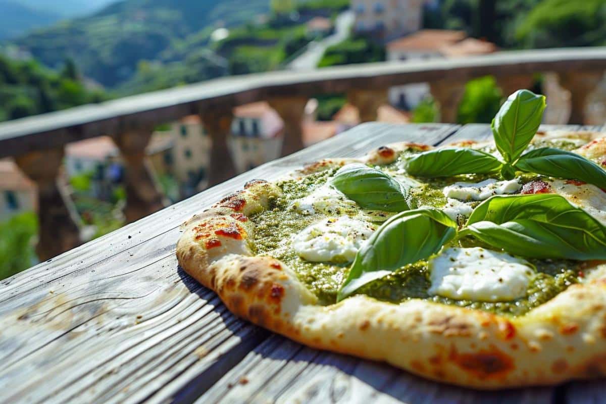 Recette airfryer : pain plat au pesto et au fromage de chèvre - parfait pour votre prochaine soirée tapas