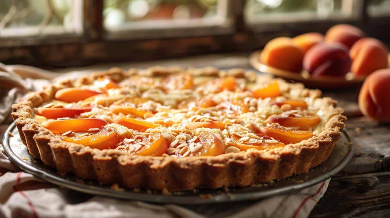 Tarte Rustique aux Abricots et Amandes