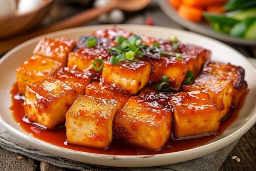 Découvrez la recette Airfryer de tofu gluant à la coréenne pour une explosion de saveurs !