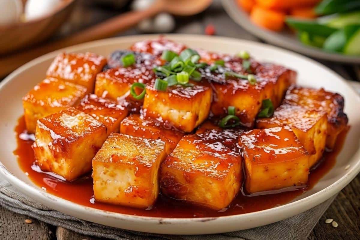 Découvrez la recette Airfryer de tofu gluant à la coréenne pour une explosion de saveurs !