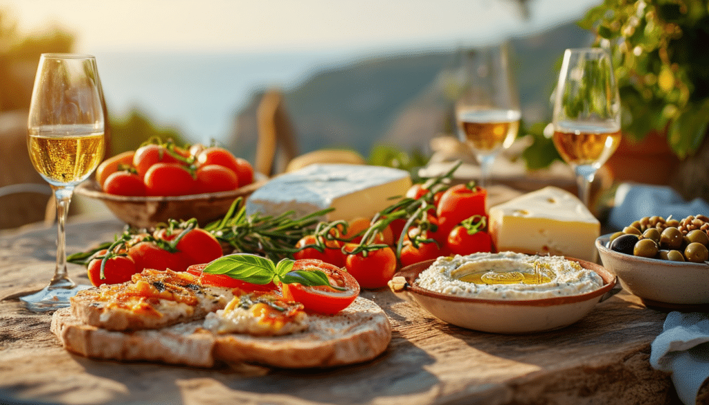 découvrez les recettes incontournables de l'apéro méditerranéen ! plongez dans un voyage gustatif avec des saveurs ensoleillées, des tapas savoureuses et des ingrédients frais qui raviront vos convives. parfait pour vos soirées d'été ou vos repas entre amis, cet apéro promet une expérience culinaire unique.