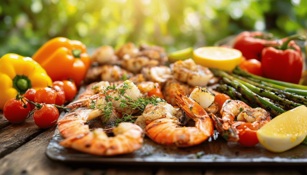 découvrez des recettes savoureuses et des techniques infographiques pour préparer un barbecue de fruits de mer réussi. apprenez à mariner, griller et servir vos fruits de mer pour des soirées mémorables en pleine nature.
