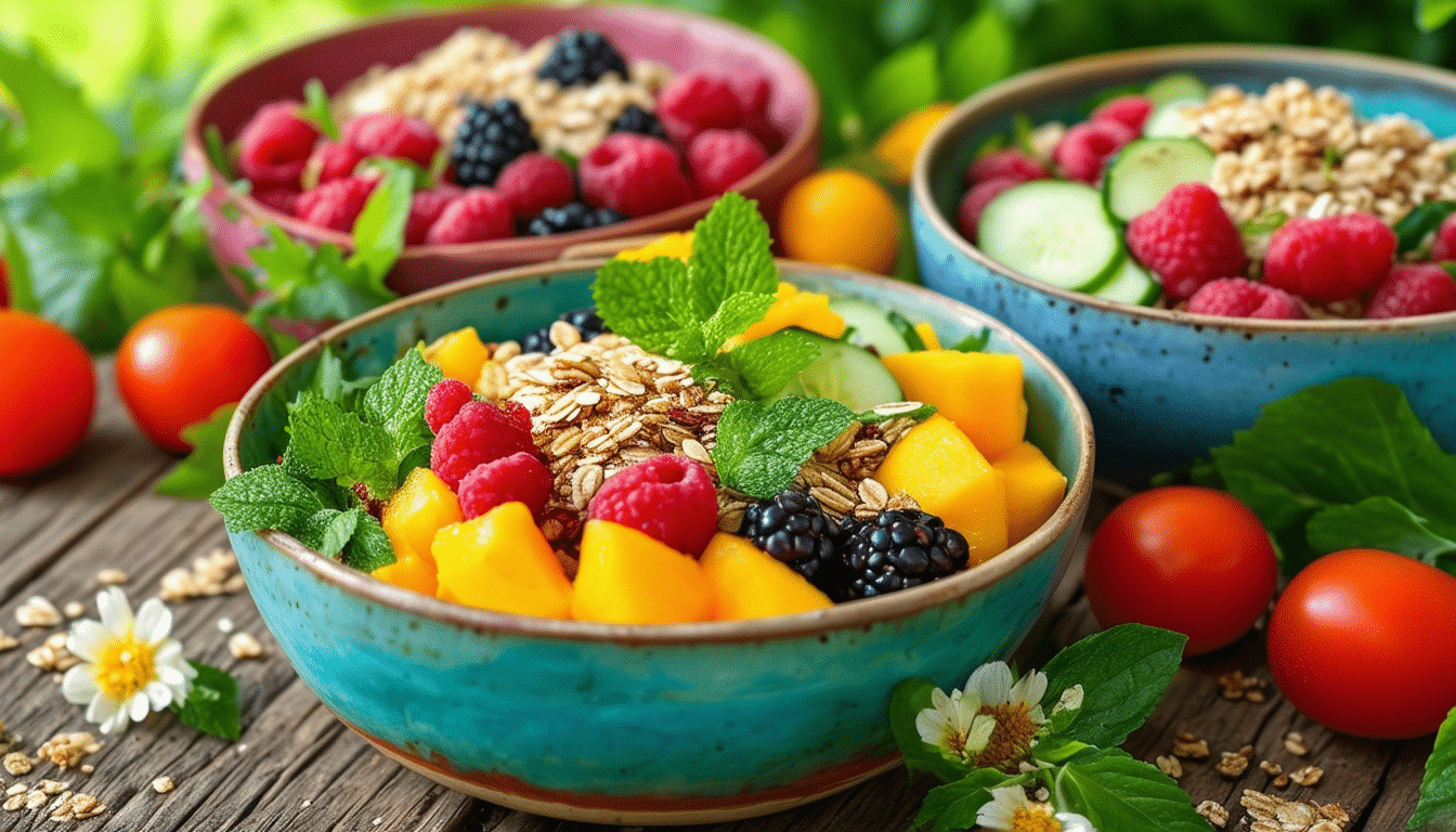 découvrez nos bowls colorés, une explosion de fraîcheur et de saveurs saines pour égayer votre été. offrez-vous des recettes gourmandes et nutritives qui allient plaisir et bien-être!