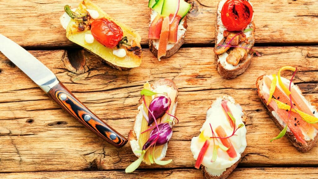 bruschettas variées