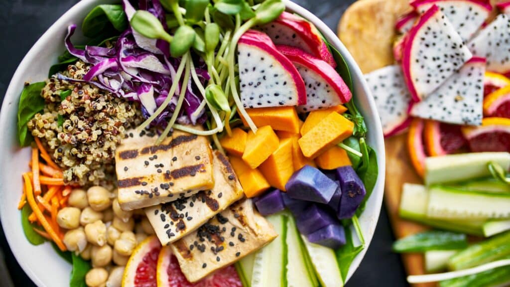 buddha bowl coloré