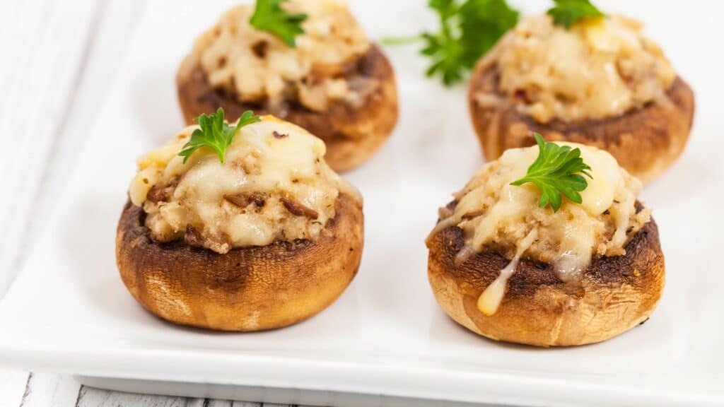 champignons farcis au fromage