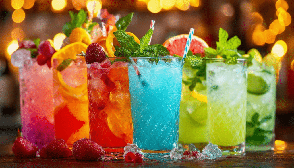découvrez des recettes de cocktails colorés qui apporteront une touche de couleur et de fraîcheur à vos fêtes. que ce soit pour un anniversaire, un mariage ou une soirée entre amis, ces boissons étonnantes raviront vos invités et rendront vos célébrations inoubliables.