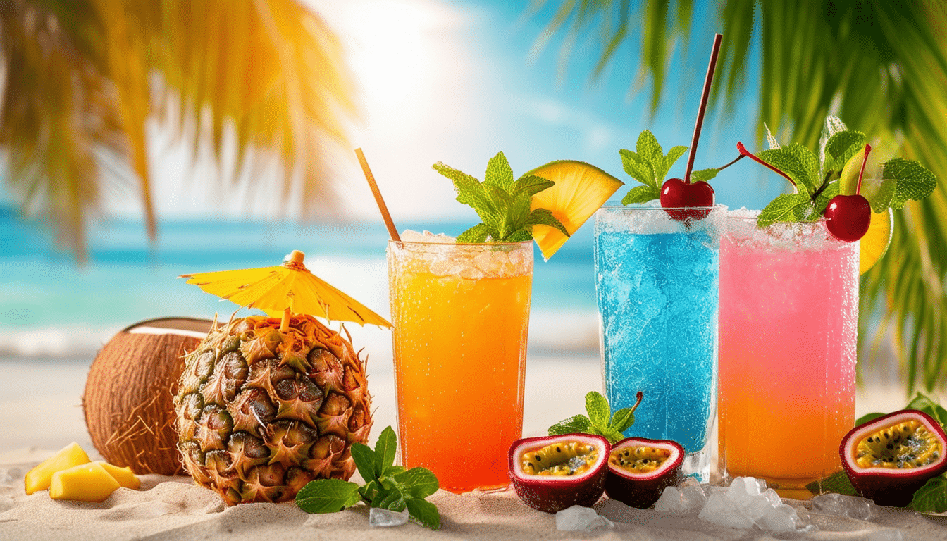découvrez une sélection rafraîchissante de cocktails tropicaux qui vous transporteront sous le soleil cet été. parfaits pour vos soirées en terrasse, ces recettes allient fruits exotiques et saveurs enivrantes, pour une évasion gustative à chaque gorgée.