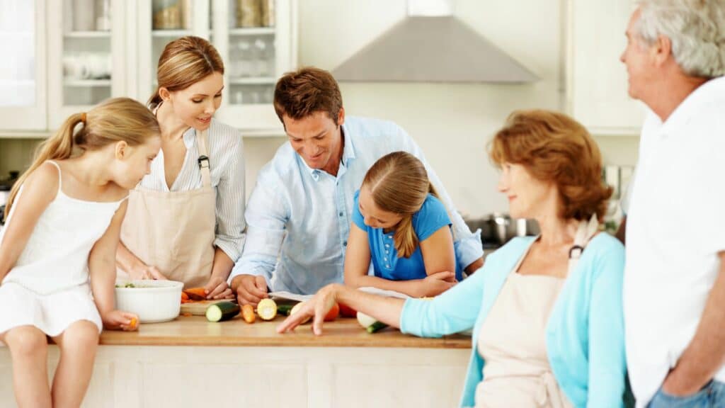 engager toute la famille dans la cuisine saine