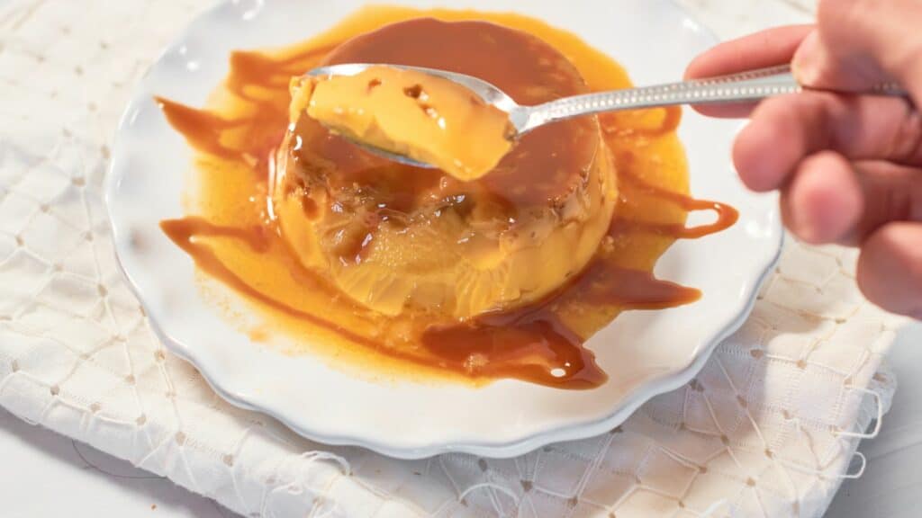 flan à la vanille