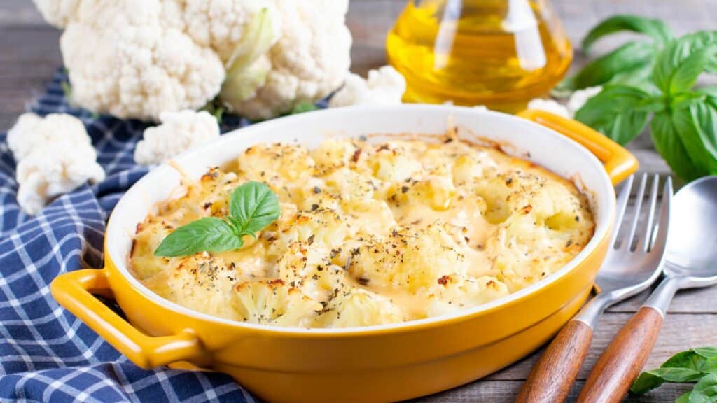 gratin de chou fleur au parmesan
