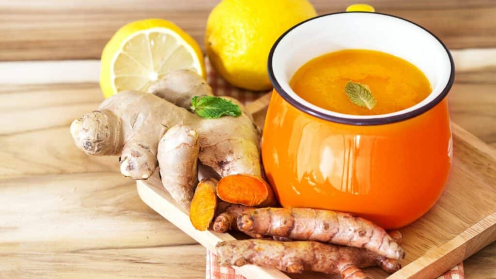 jus de gingembre et curcuma