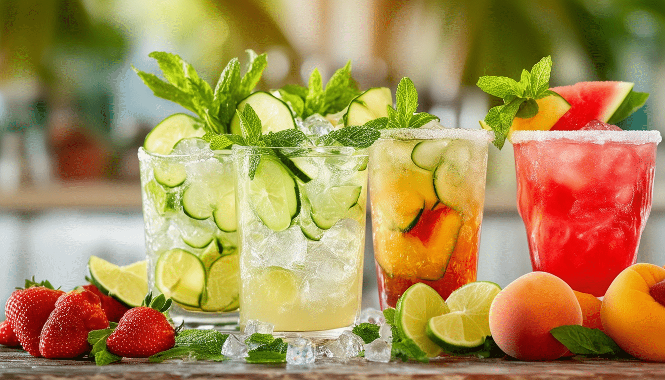 découvrez nos recettes innovantes de cocktails classiques réinventés pour l'été. rafraîchissez vos apéritifs avec des saveurs nouvelles et des présentations éclatantes qui feront de votre saison estivale une fête inoubliable.