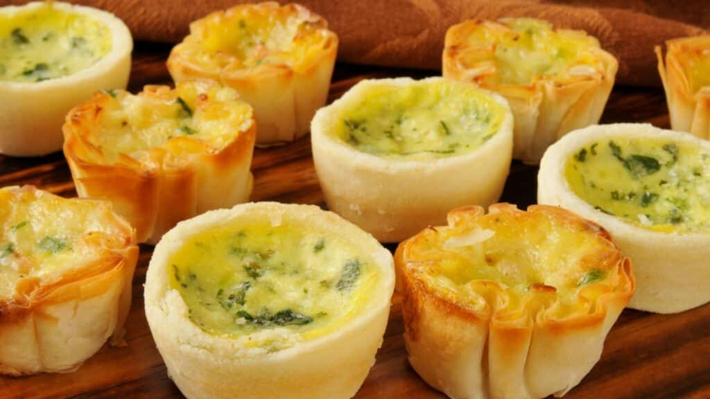 mini quiches variées