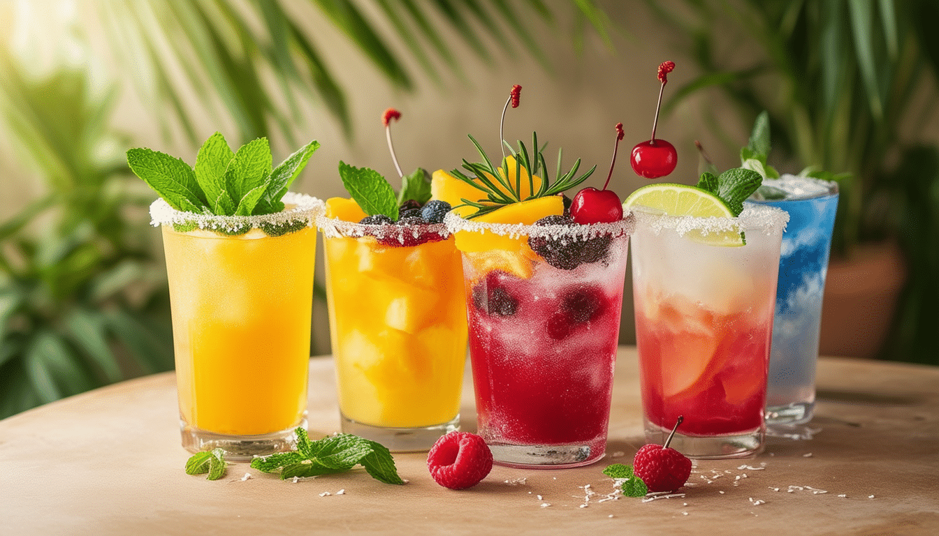 découvrez des recettes de mocktails délicieux pour égayer vos apéros sans alcool. profitez de boissons rafraîchissantes et créatives qui raviront vos invités tout en respectant vos choix. idéales pour toutes les occasions, ces créations colorées ajouteront une touche festive à vos soirées.