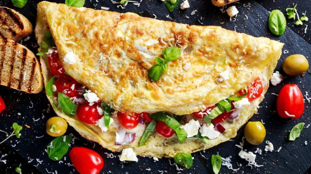 omelette aux légumes