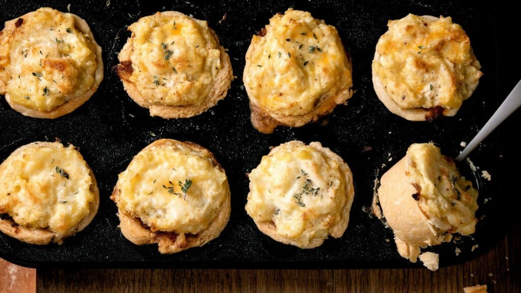 pommes de terre farcies en mini portions