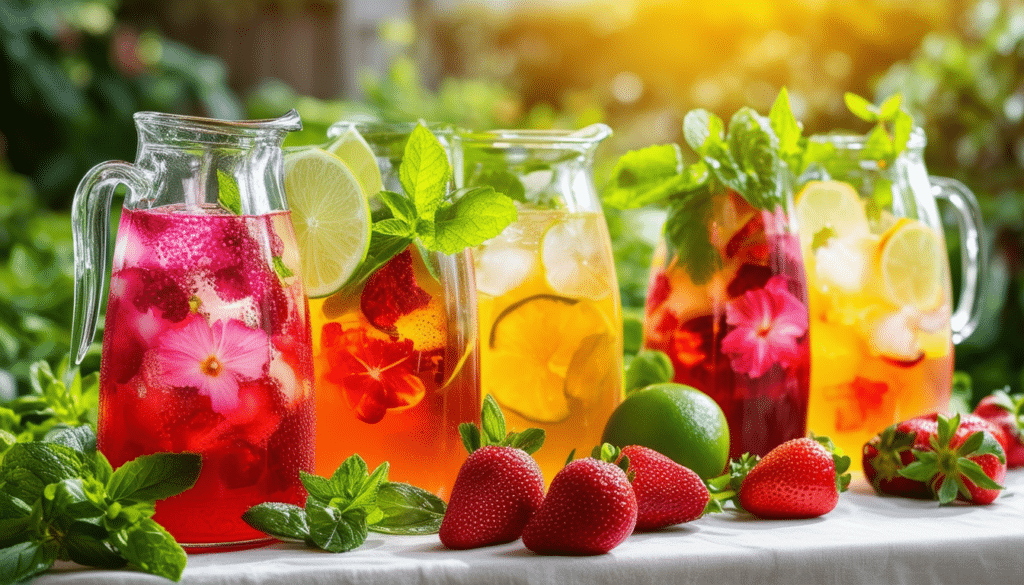 découvrez des recettes d'infusions froides faciles et délicieuses pour vous rafraîchir tout l'été. éveillez vos papilles avec des mélanges de fruits, d'herbes et de thé. parfaites pour chaque occasion, ces boissons aromatiques vous séduiront par leur fraîcheur et leur originalité.