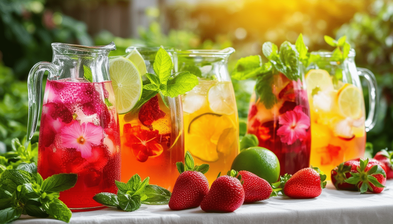 découvrez des recettes d'infusions froides faciles et délicieuses pour vous rafraîchir tout l'été. éveillez vos papilles avec des mélanges de fruits, d'herbes et de thé. parfaites pour chaque occasion, ces boissons aromatiques vous séduiront par leur fraîcheur et leur originalité.