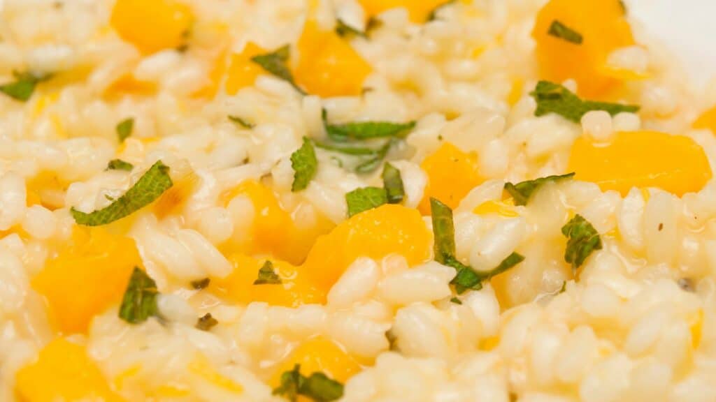 risotto au potimarron et sauge