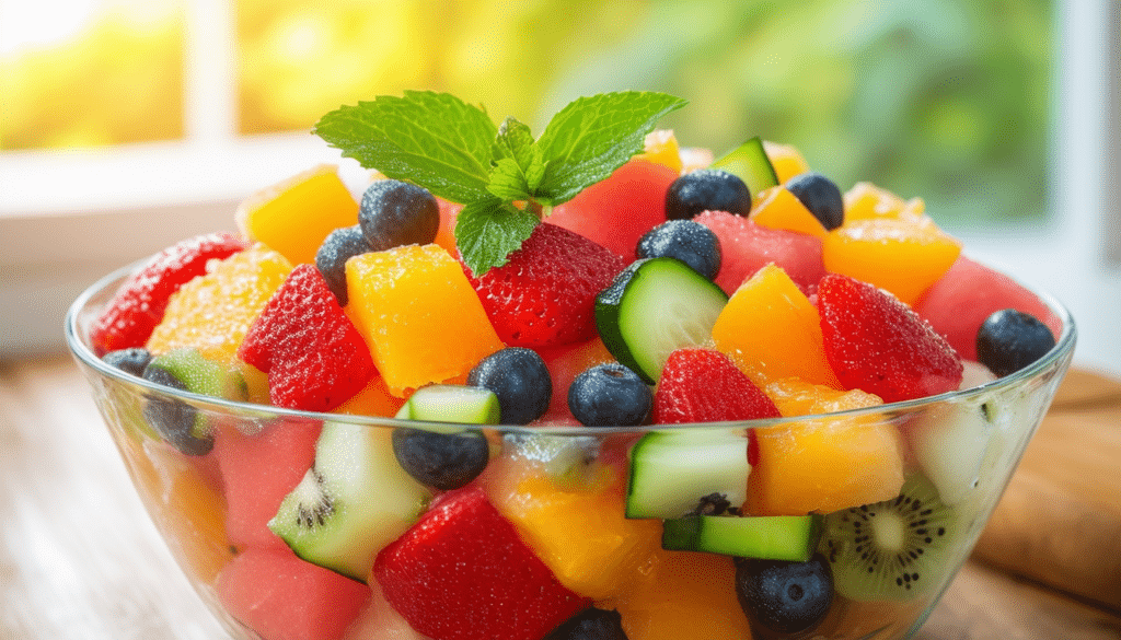 découvrez nos délicieuses salades de fruits rafraîchissantes, le dessert idéal pour l'été. avec des ingrédients frais et colorés, offrez à vos papilles une explosion de saveurs estivales. parfaites pour les chaudes journées, ces salades sont à la fois saines et gourmandes.
