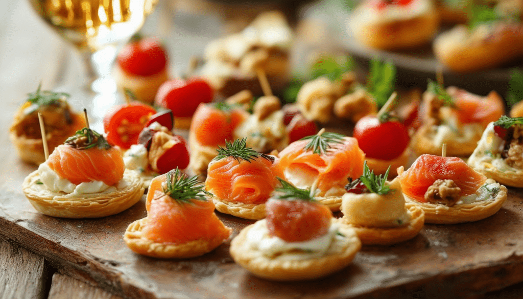 découvrez les secrets d'un apéro chic avec notre sélection raffinée de canapés et bouchées qui impressionneront vos invités. apprenez à élaborer des recettes élégantes et savoureuses, parfaites pour toutes les occasions. transformez vos apéritifs en véritables moments de convivialité et de plaisir gustatif.