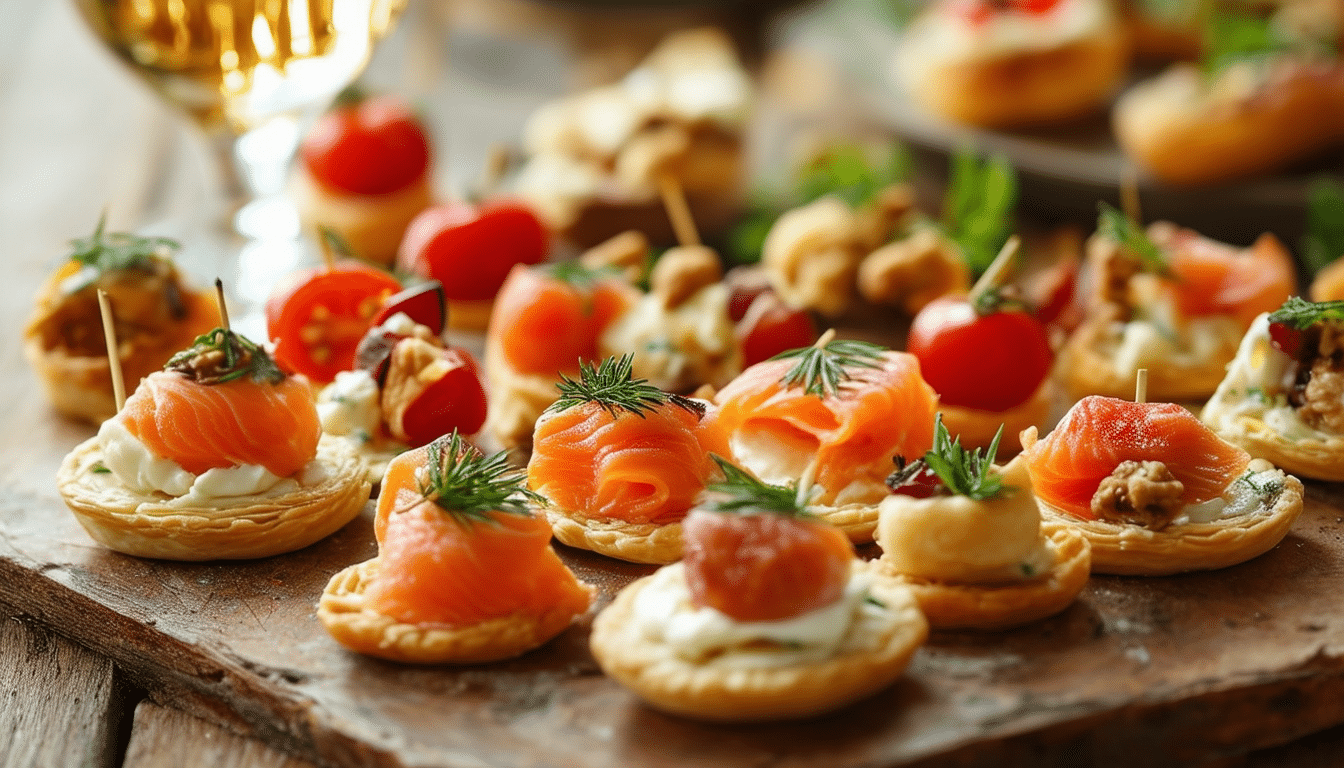 découvrez les secrets d'un apéro chic avec notre sélection raffinée de canapés et bouchées qui impressionneront vos invités. apprenez à élaborer des recettes élégantes et savoureuses, parfaites pour toutes les occasions. transformez vos apéritifs en véritables moments de convivialité et de plaisir gustatif.