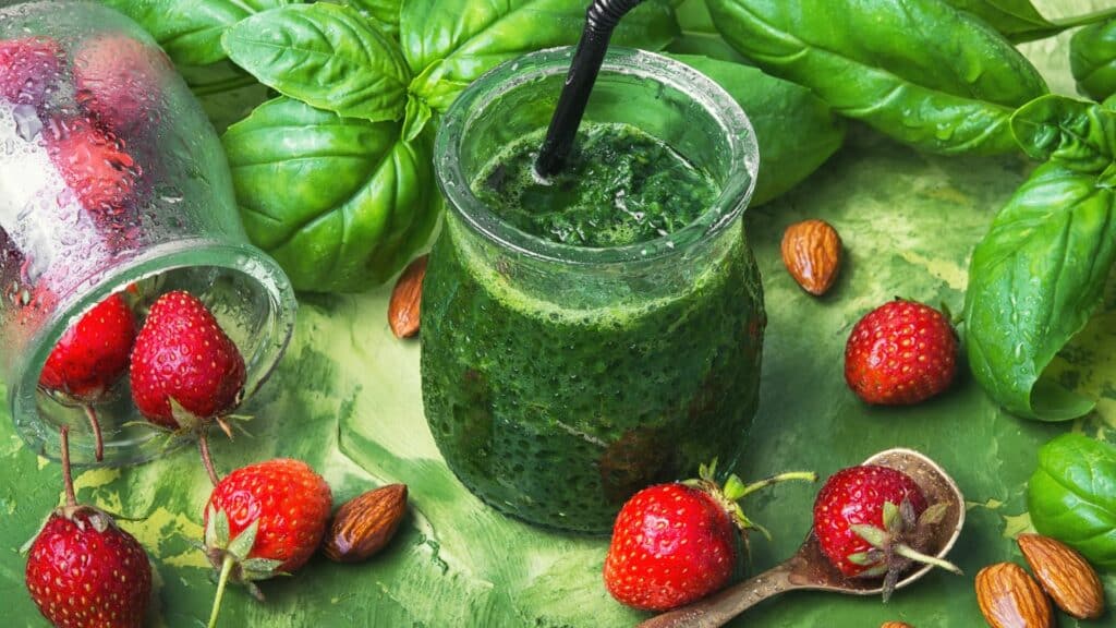 smoothies énergétiques à base de plantes