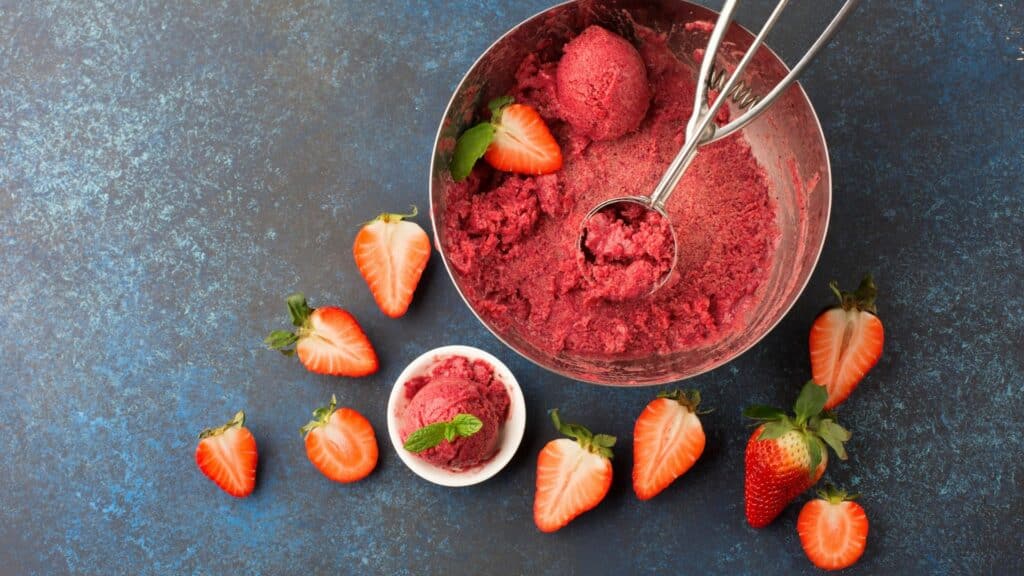 sorbet maison aux fruits de saison