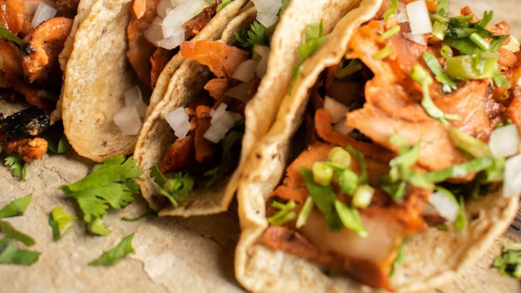 tacos de dinde à la salade de chou