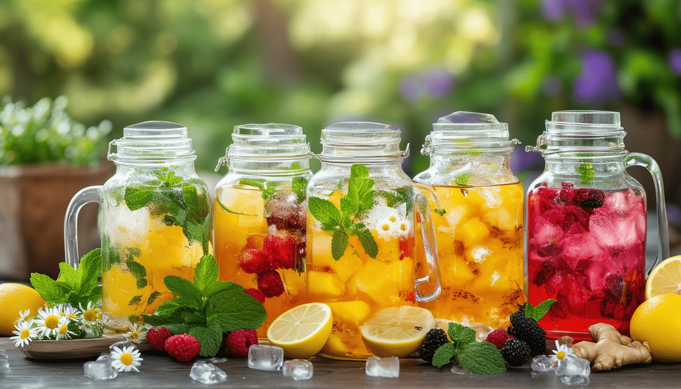 découvrez notre sélection des 5 meilleures infusions froides pour vous apaiser et vous rafraîchir. parfaites pour les journées chaudes, ces délicieuses boissons naturelles allient saveurs et bienfaits pour le corps. idéales à siroter en toutes occasions, laissez-vous séduire par ces recettes revigorantes et relaxantes.