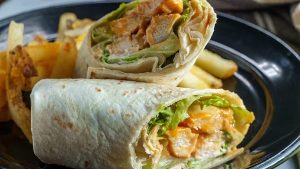 wraps de poulet miniatures