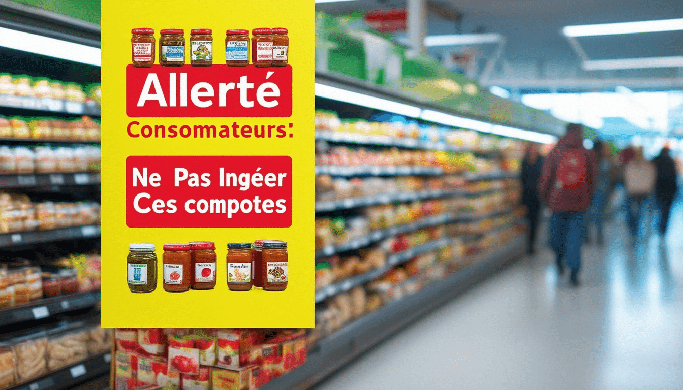 découvrez les risques liés aux compotes récemment retirées des rayons de tous les magasins de france. protégez votre santé et celle de vos proches en restant informé sur ces produits potentiellement dangereux.