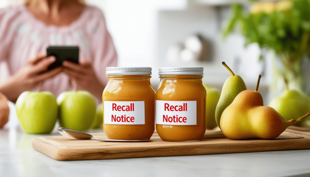 alerte sanitaire : découvrez les détails sur le rappel de deux purées de fruits pour nourrissons. informez-vous sur les risques éventuels pour la santé de votre bébé et les mesures à prendre.