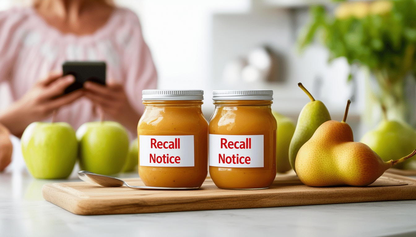 alerte sanitaire : découvrez les détails sur le rappel de deux purées de fruits pour nourrissons. informez-vous sur les risques éventuels pour la santé de votre bébé et les mesures à prendre.