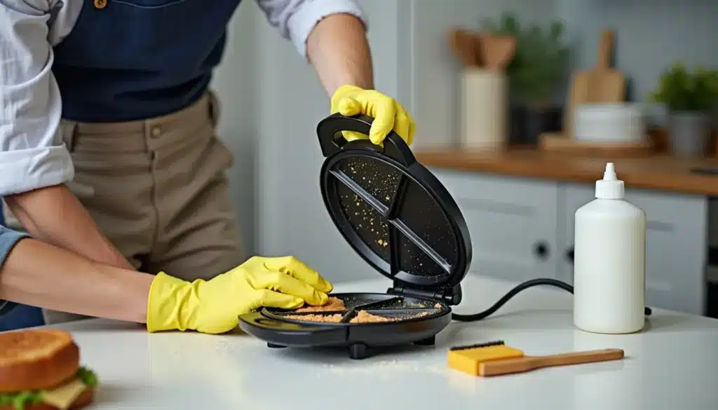 cleaning sandwich maker kitchen